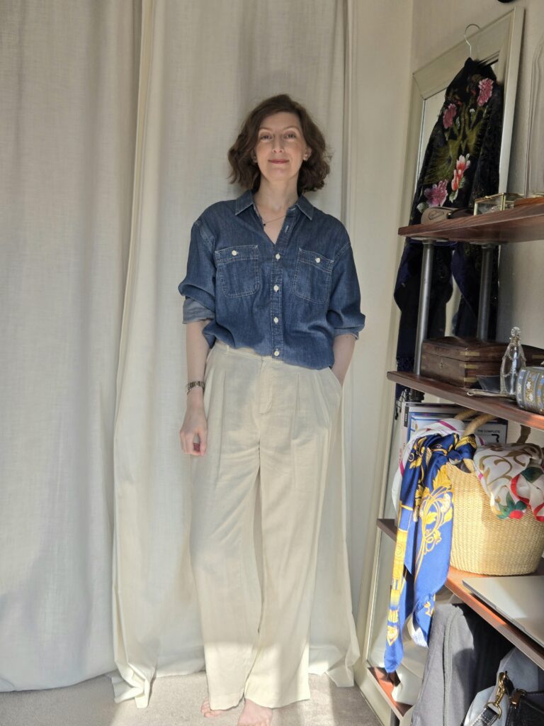 denim-shirt-ivory-pants
